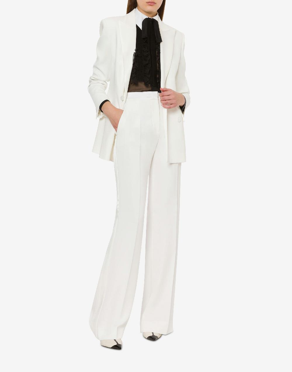 Alberta Ferretti Giacca doppiopetto in cady stretch 2025