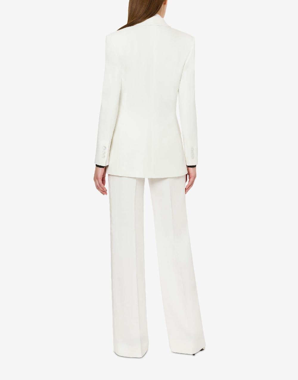Alberta Ferretti Giacca doppiopetto in cady stretch 2025