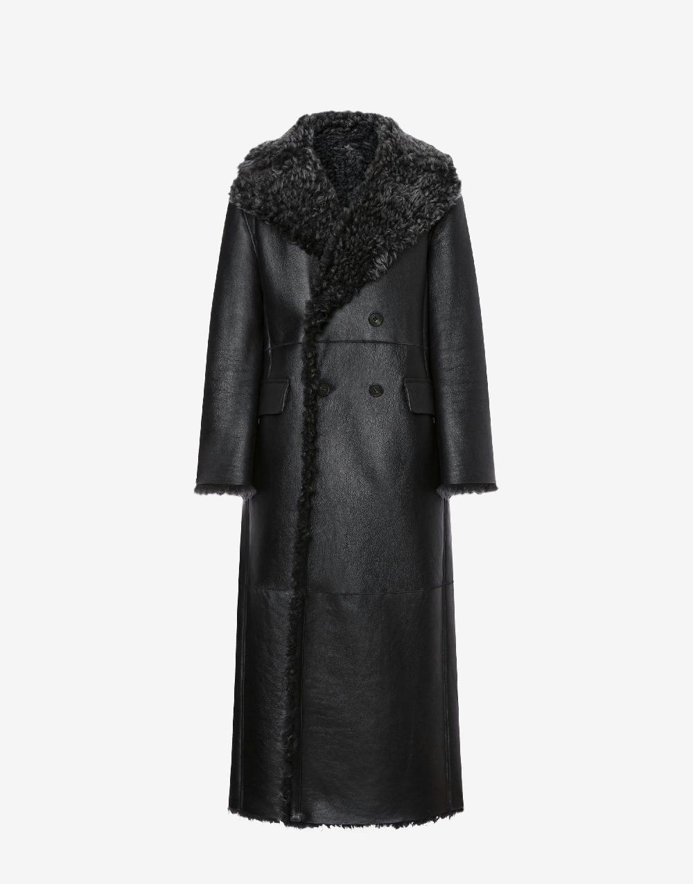 Alberta Ferretti Montone lungo in shearling nappato Pezzi Unici