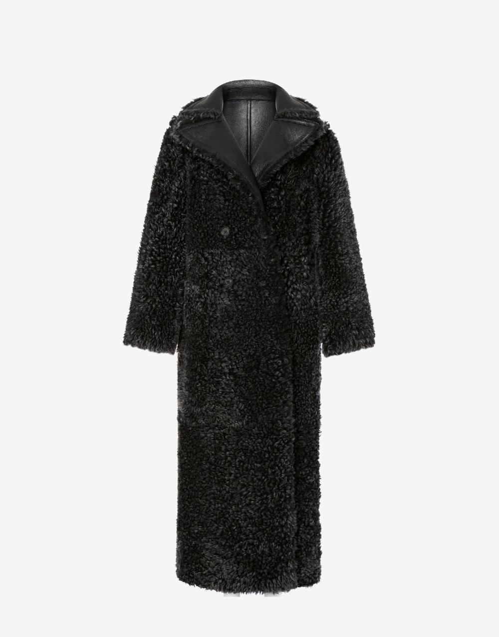 Alberta Ferretti Montone lungo in shearling nappato Pezzi Unici