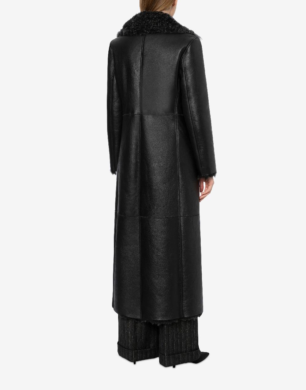 Alberta Ferretti Montone lungo in shearling nappato Pezzi Unici
