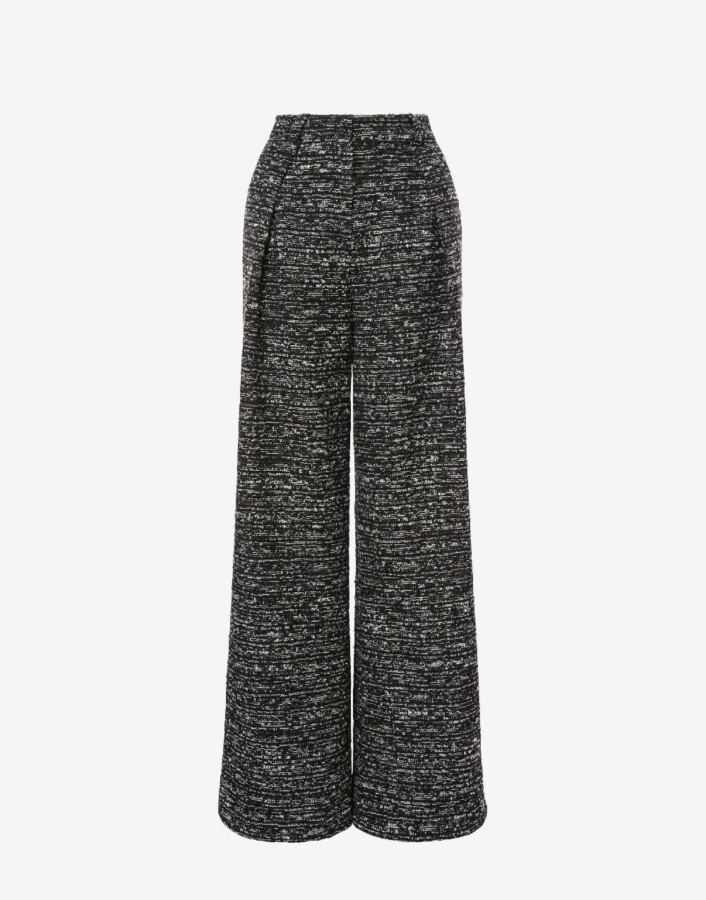 Alberta Ferretti Pantalone oversize in tweed bottonato Qualità Garantita