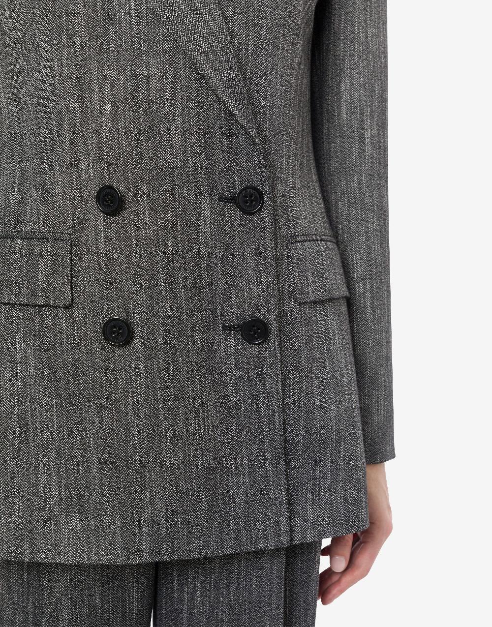 Alberta Ferretti Giacca doppiopetto in chevron Negozi Online