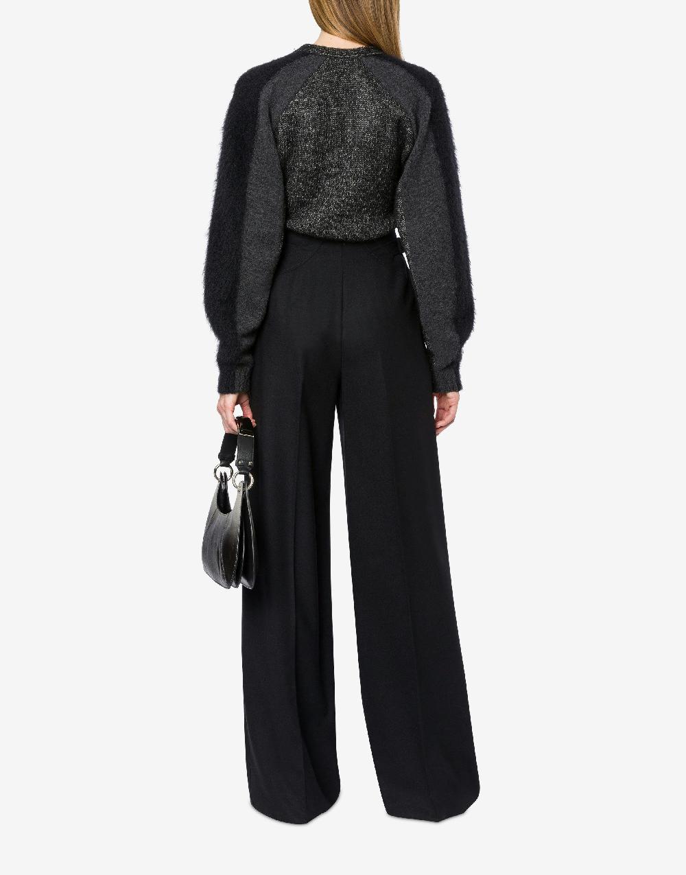 Alberta Ferretti Maglione con maniche in misto lana cashmere Shopping Online