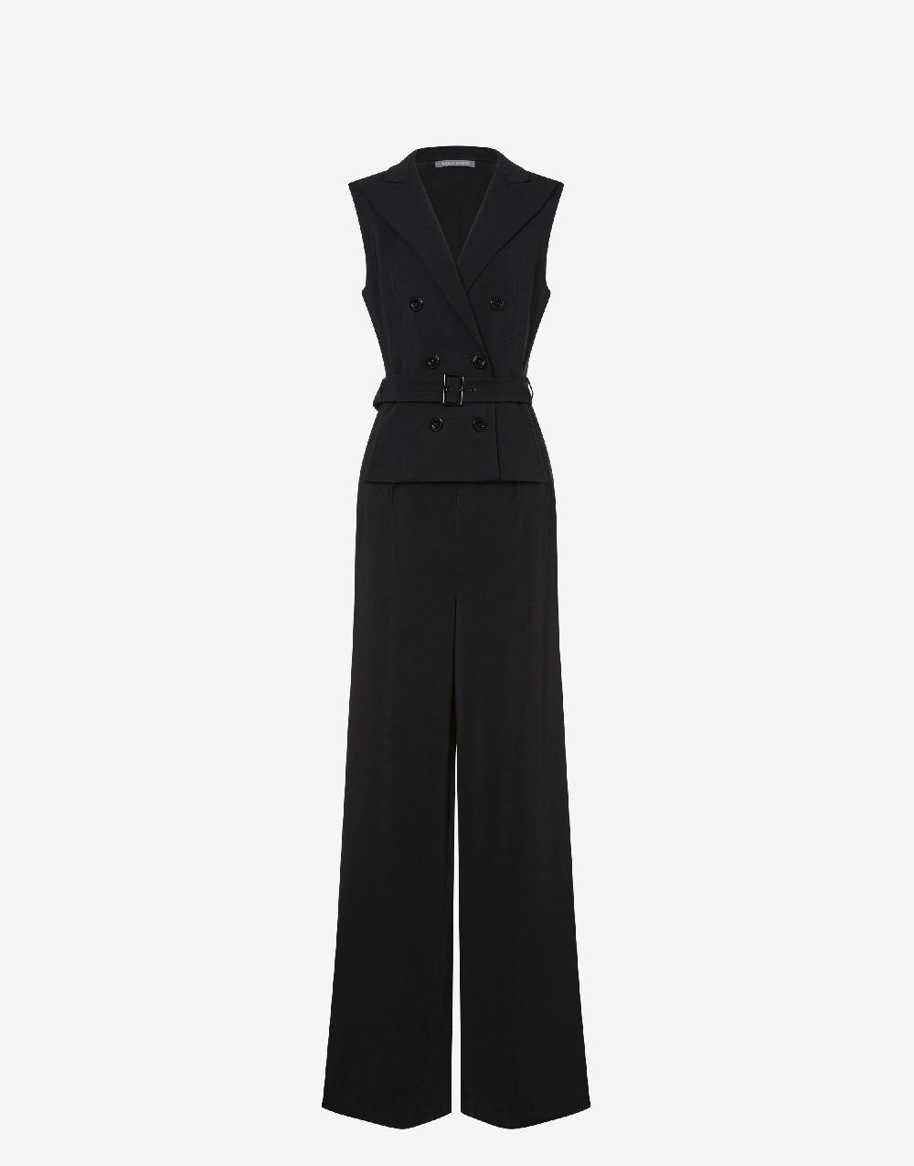 Alberta Ferretti Tuta in cady stretch Sconto