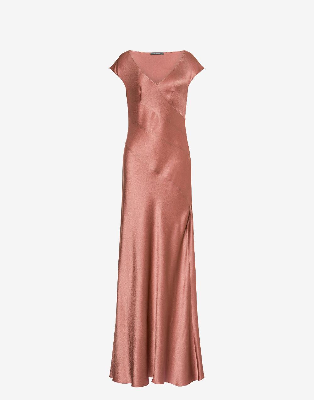 Alberta Ferretti Abito lungo in raso