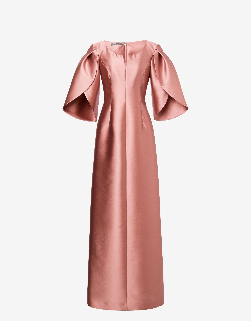 Alberta Ferretti Abito in mikado con maniche tulipano