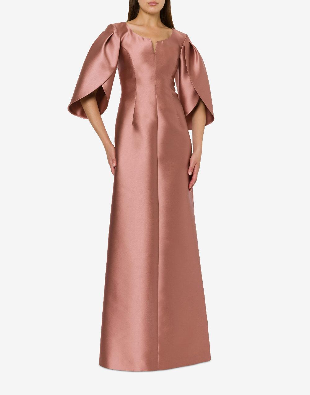 Alberta Ferretti Abito in mikado con maniche tulipano In Vendita