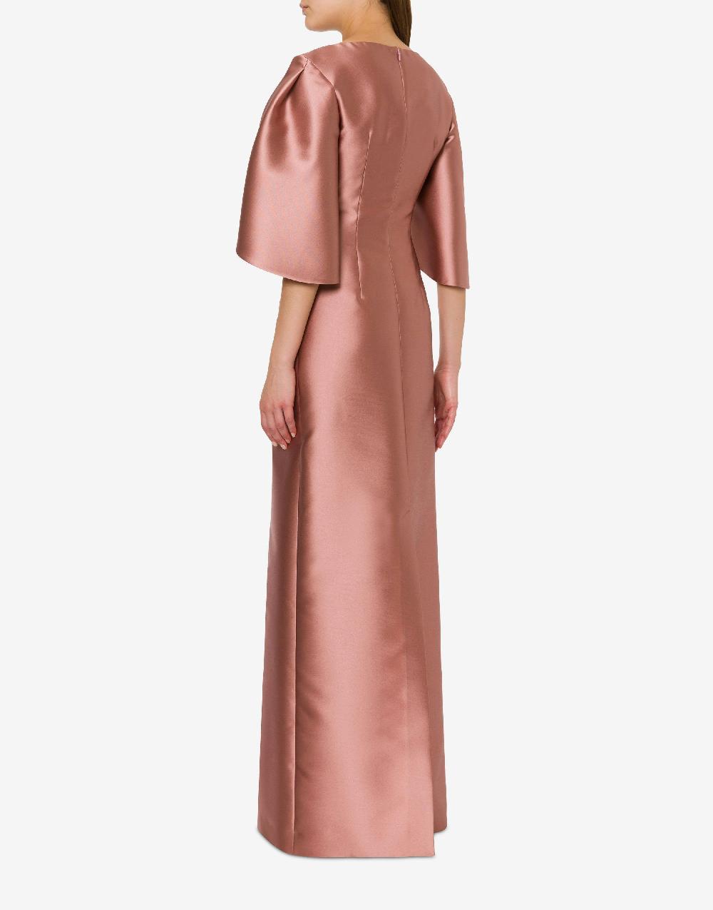 Alberta Ferretti Abito in mikado con maniche tulipano In Vendita