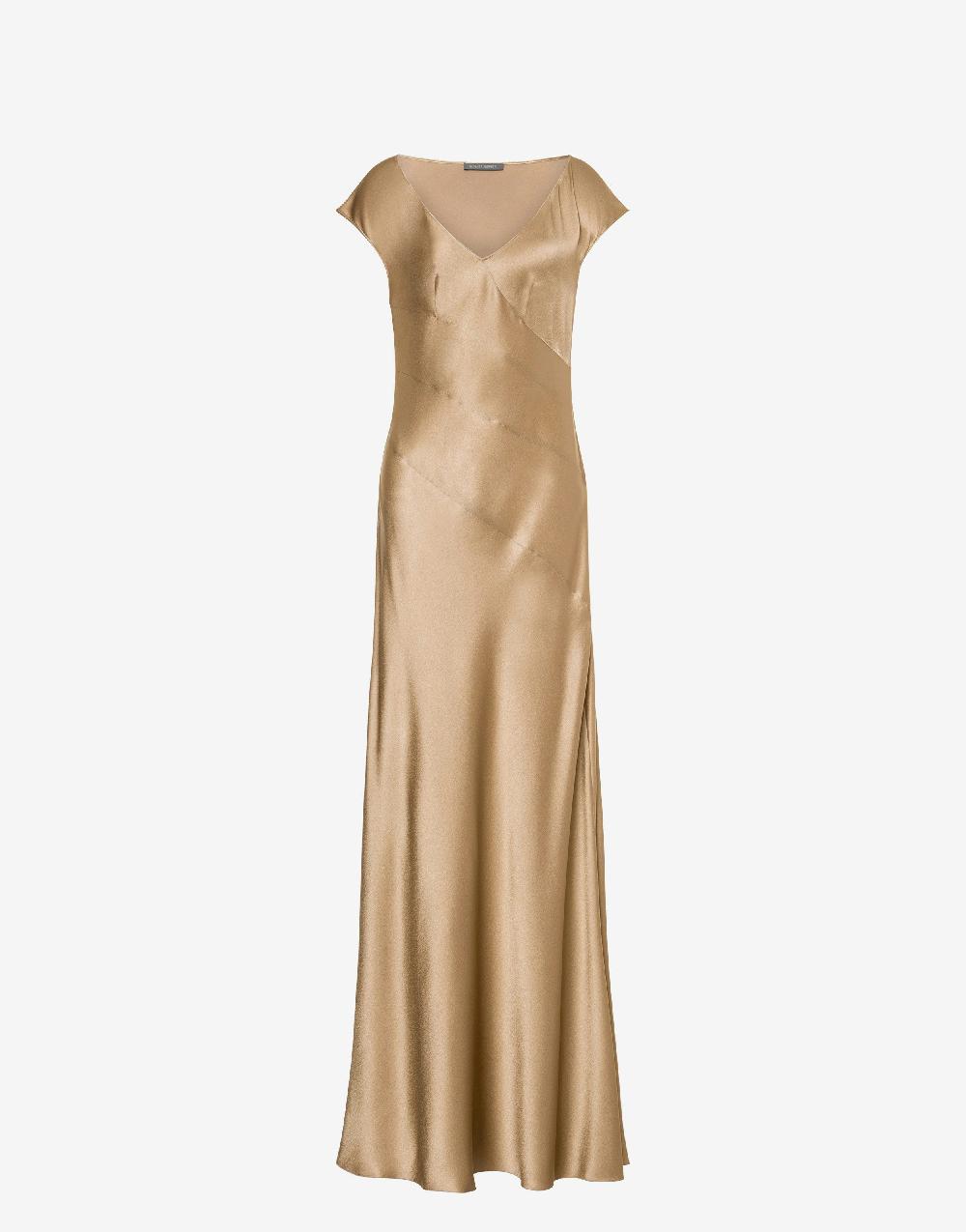Alberta Ferretti Abito lungo in raso