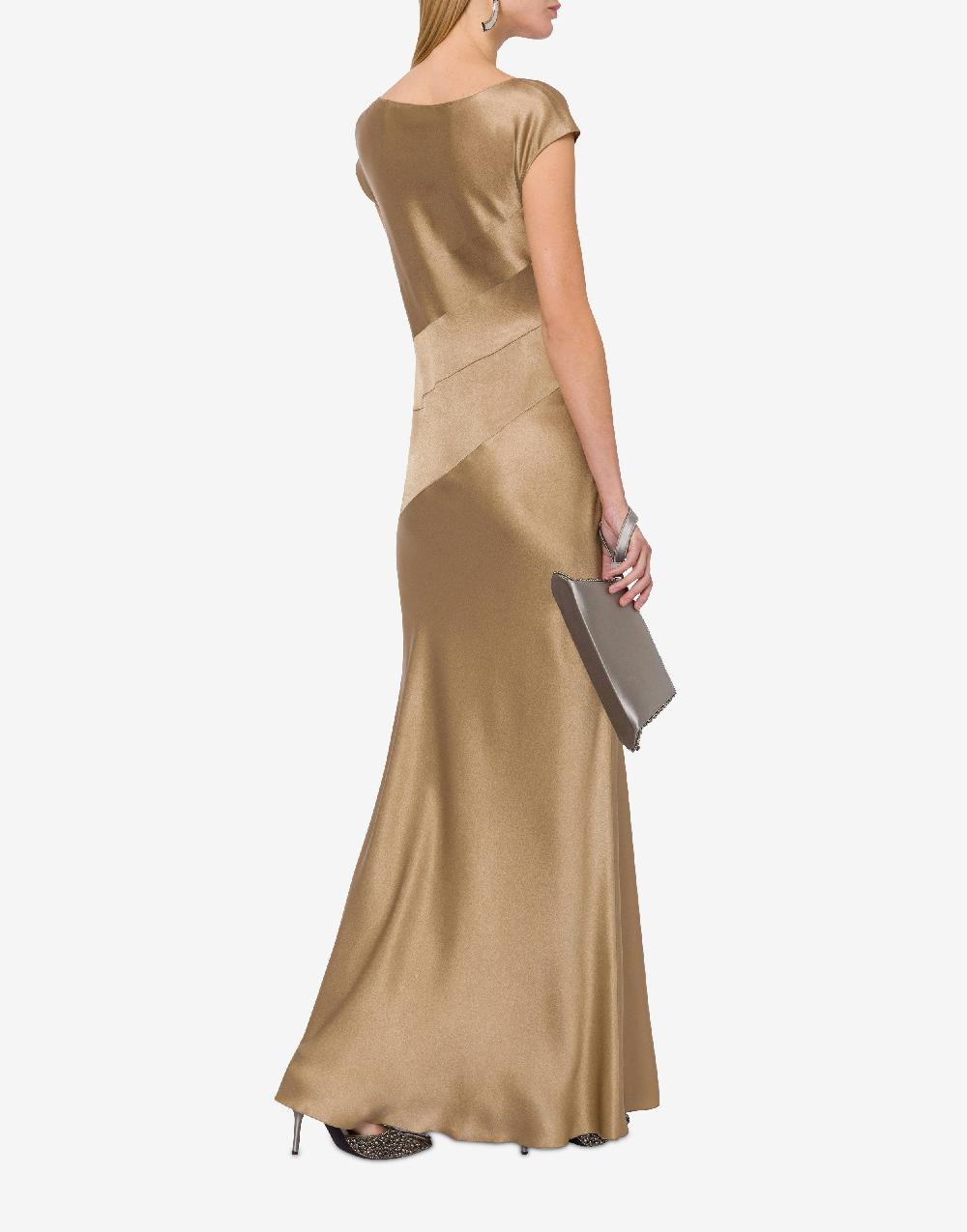 Alberta Ferretti Abito lungo in raso Offerte