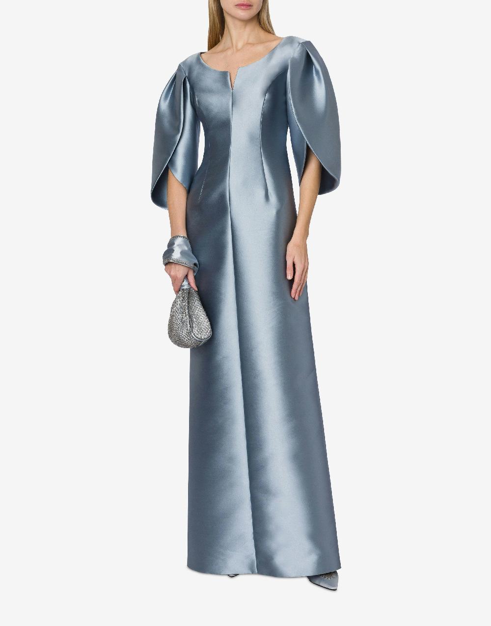 Alberta Ferretti Abito in mikado con maniche tulipano Qualità