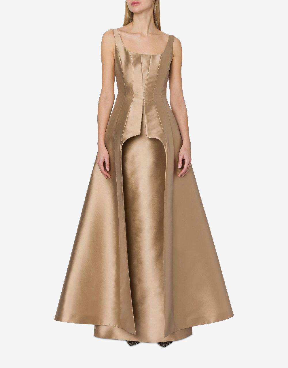 Alberta Ferretti Abito in mikado Qualità Garantita