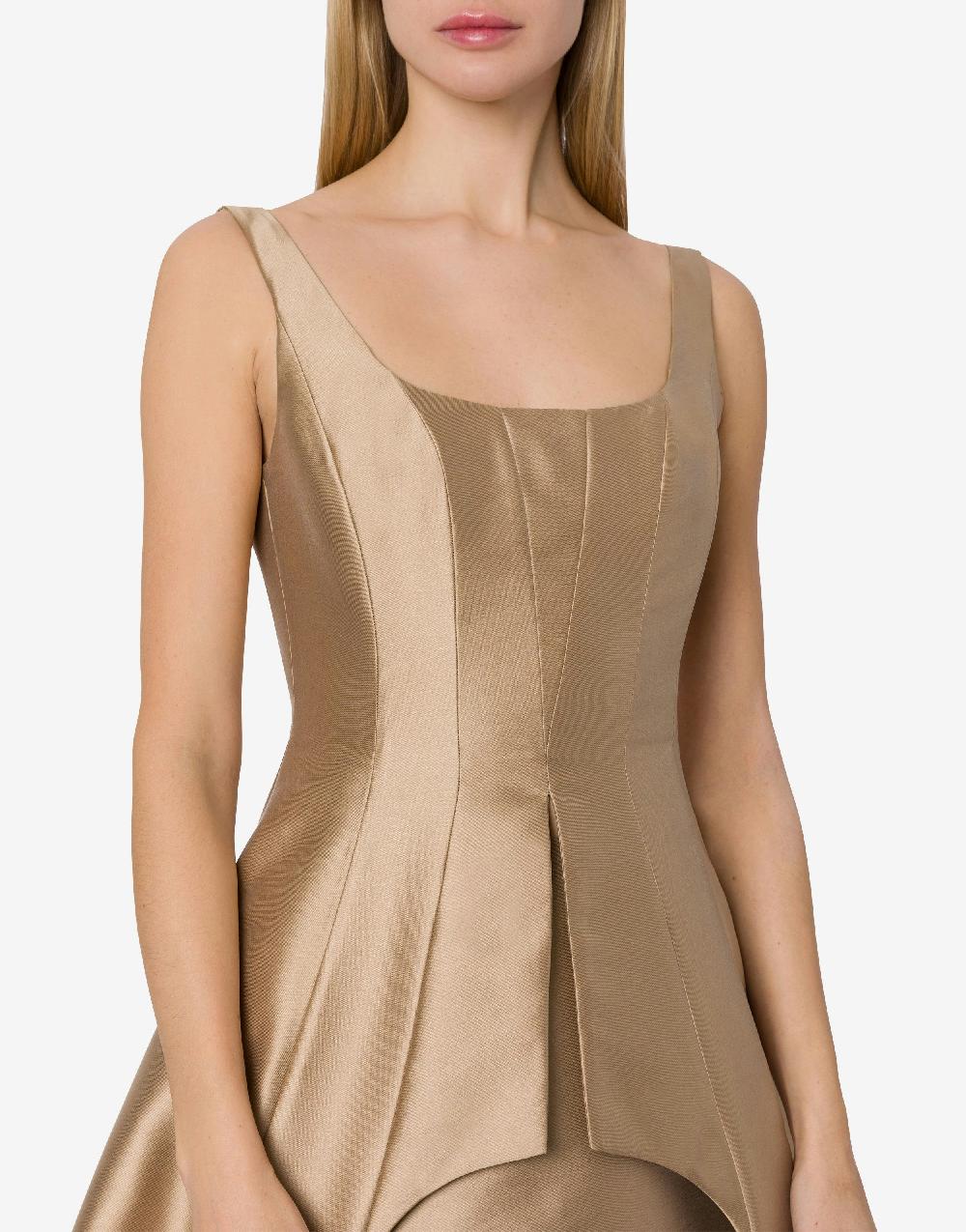 Alberta Ferretti Abito in mikado Qualità Garantita
