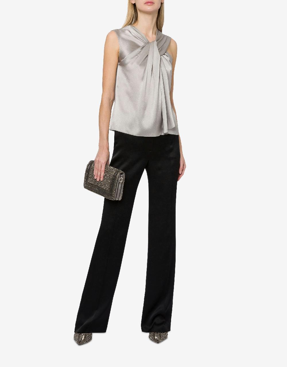 Alberta Ferretti Pantalone sartoriale in raso Shopping Online