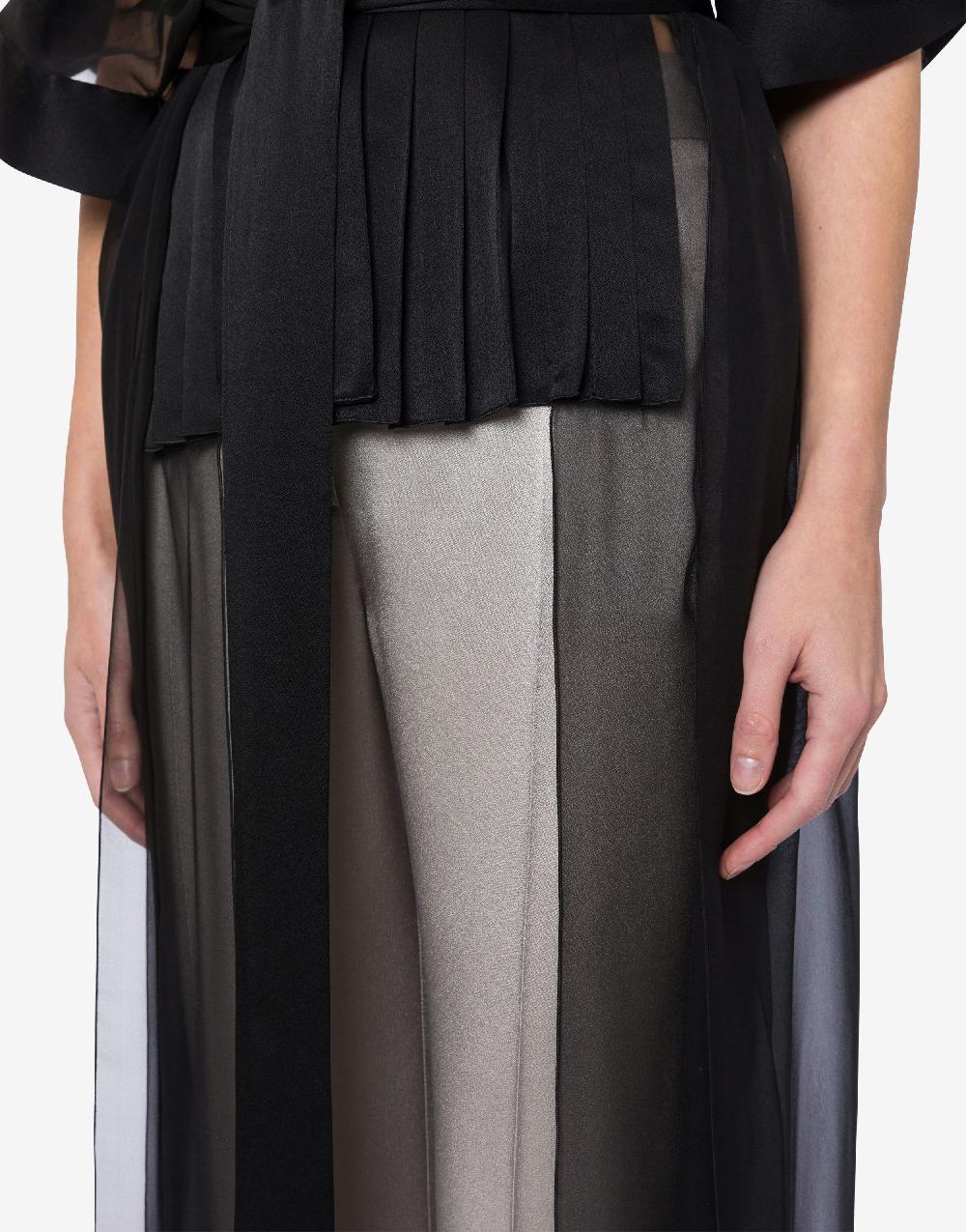 Alberta Ferretti Camicia in raso e chiffon organico In Vendita