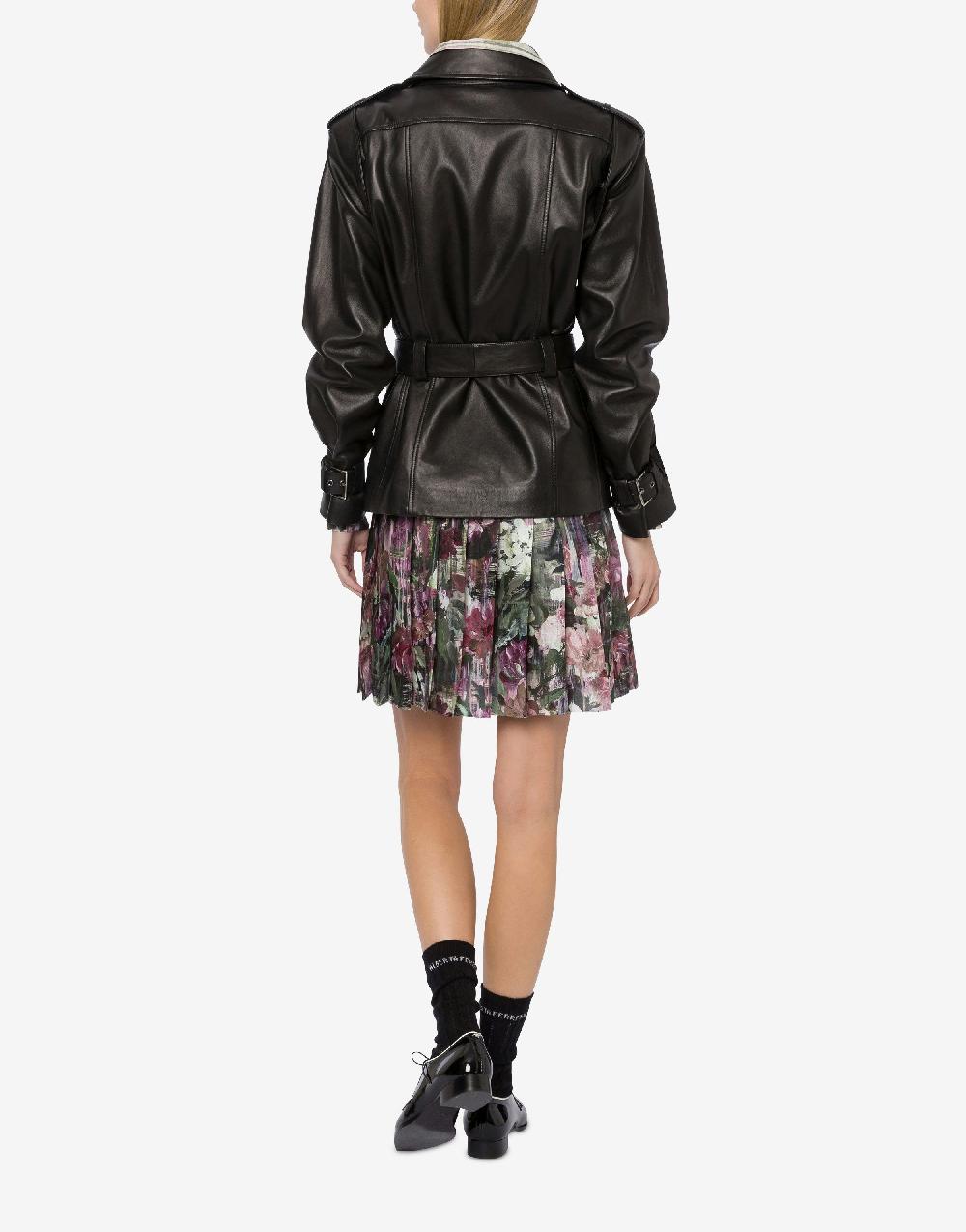 Alberta Ferretti Giacca biker in nappa glossy Saldi