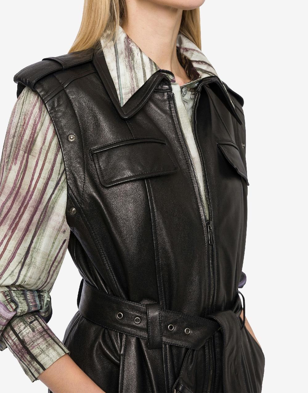 Alberta Ferretti Giacca biker in nappa glossy Saldi