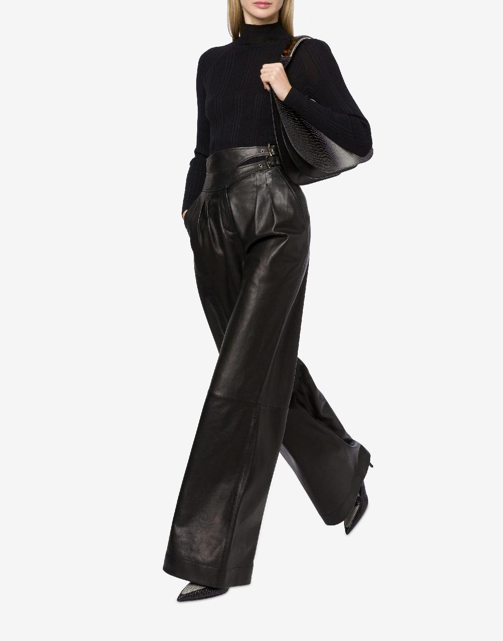 Alberta Ferretti Pantalone in nappa glossy Hotsell