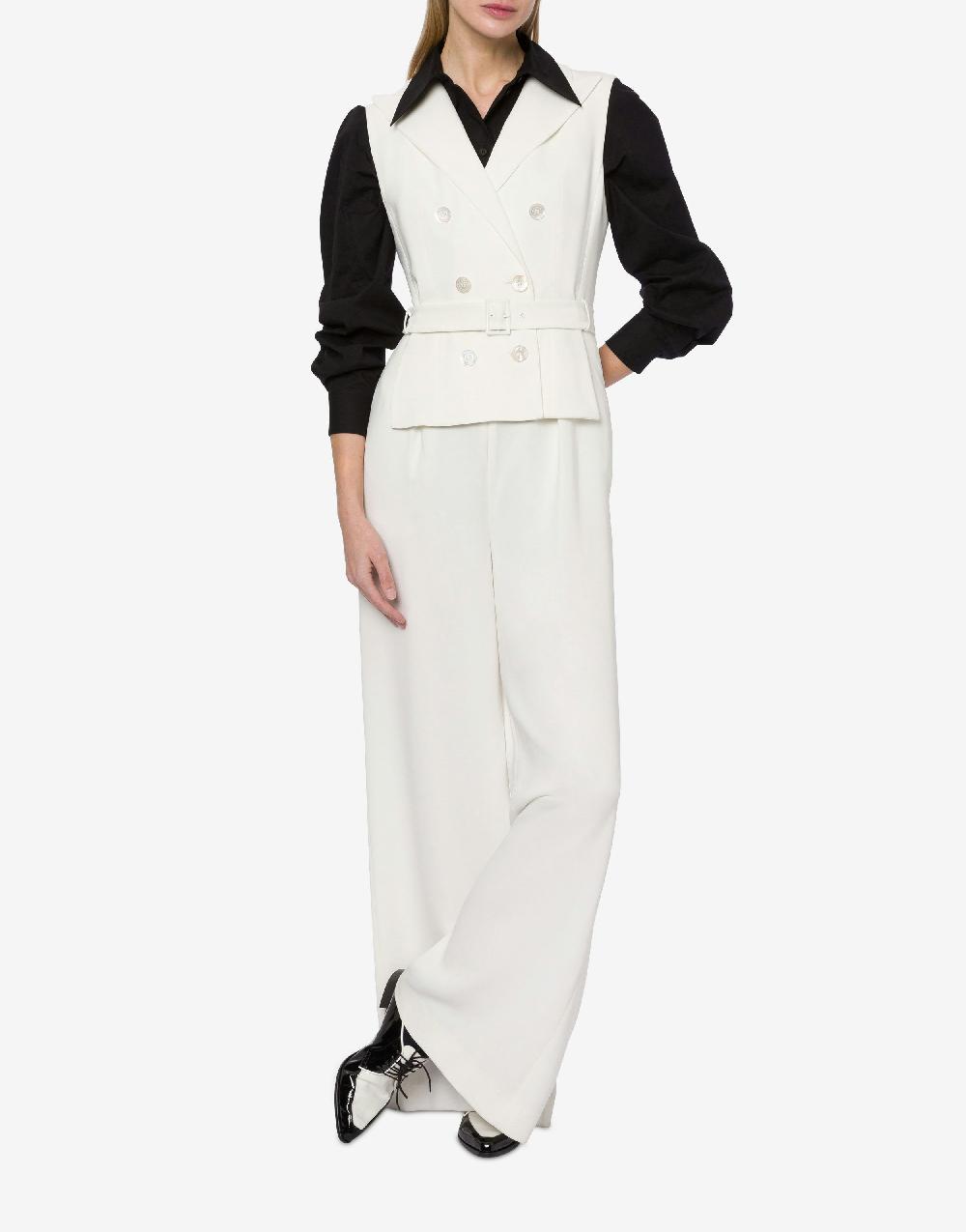 Alberta Ferretti Tuta in cady stretch Vendita Calda