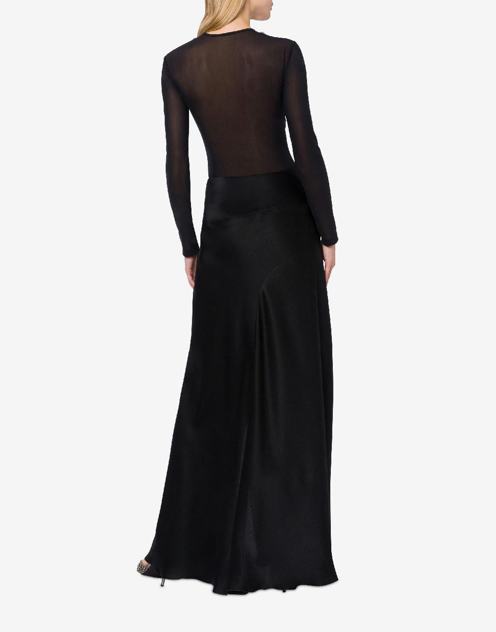 Alberta Ferretti T-shirt in tulle con ricamo Vendita Economica