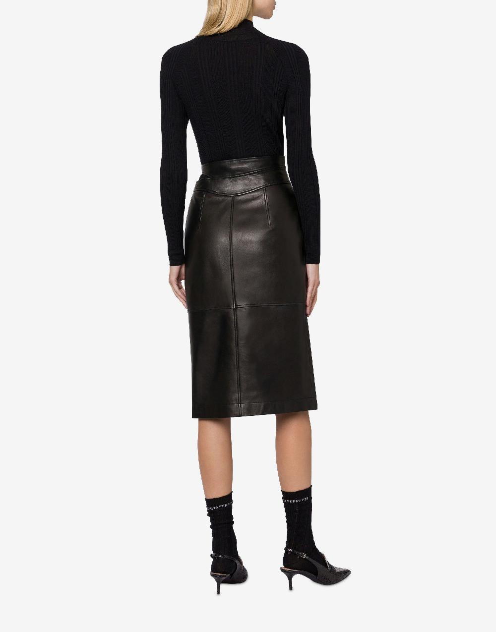 Alberta Ferretti Gonna midi in nappa glossy Saldi Di Fabbrica