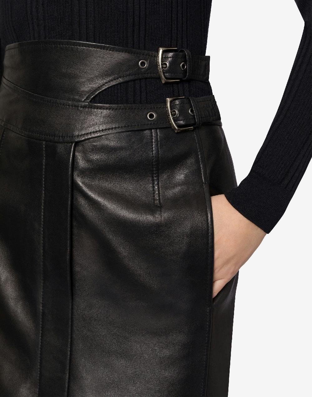 Alberta Ferretti Gonna midi in nappa glossy Saldi Di Fabbrica