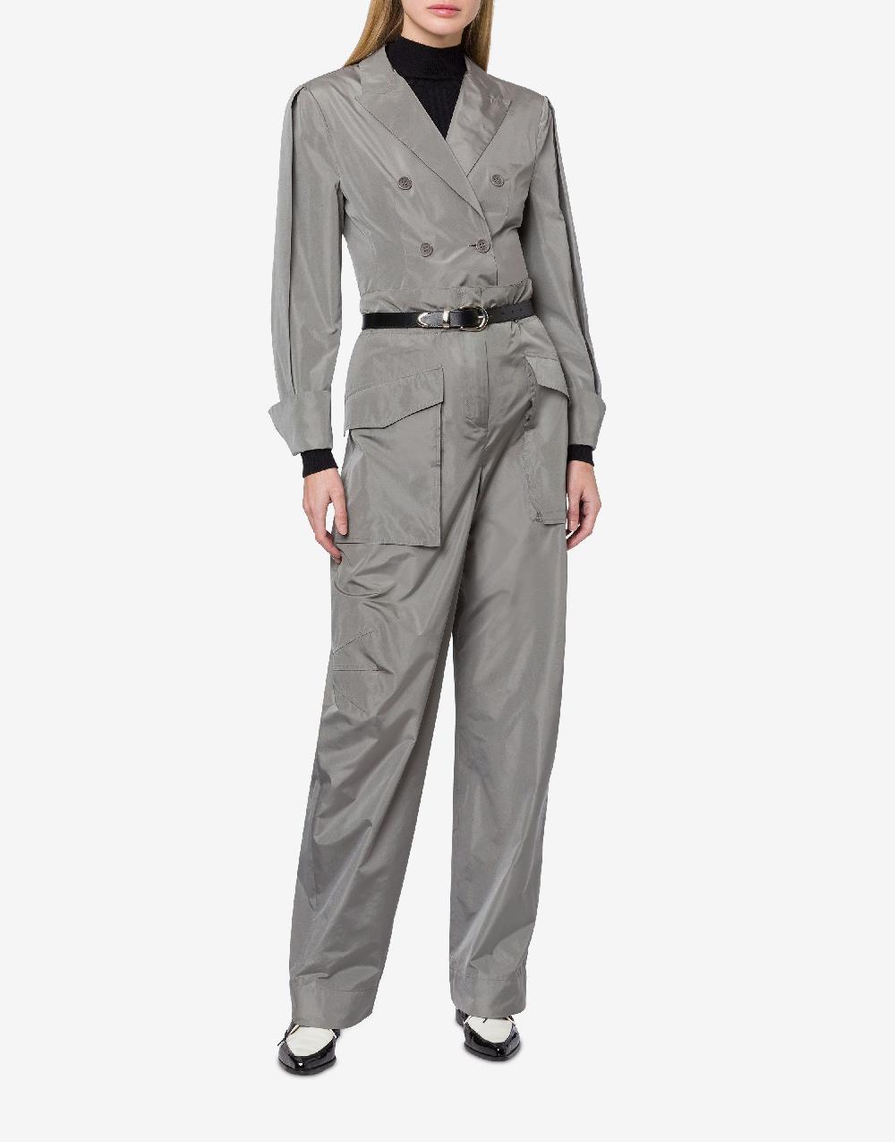 Alberta Ferretti Pantalone a vita alta in taffetà In Saldo