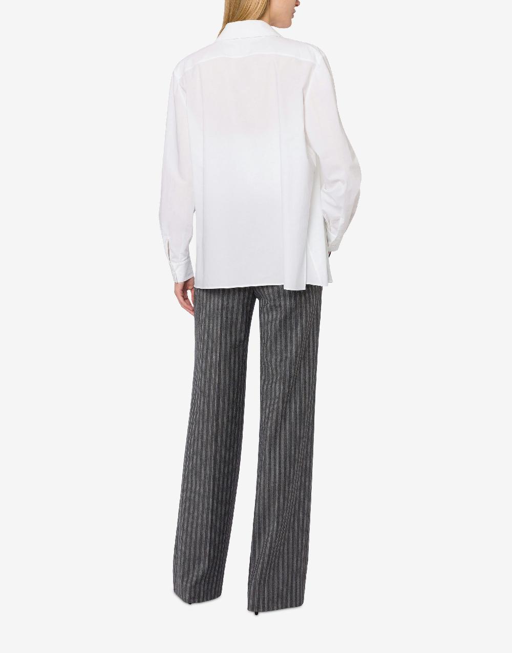 Alberta Ferretti Camicia in popeline stretch con gilet Moda