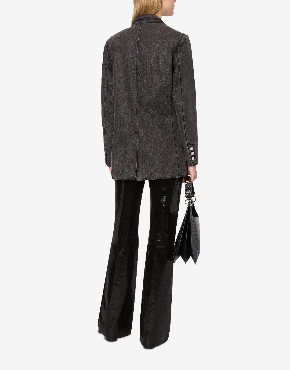 Alberta Ferretti Giacca in denim marmorizzato Stone Washed 2025