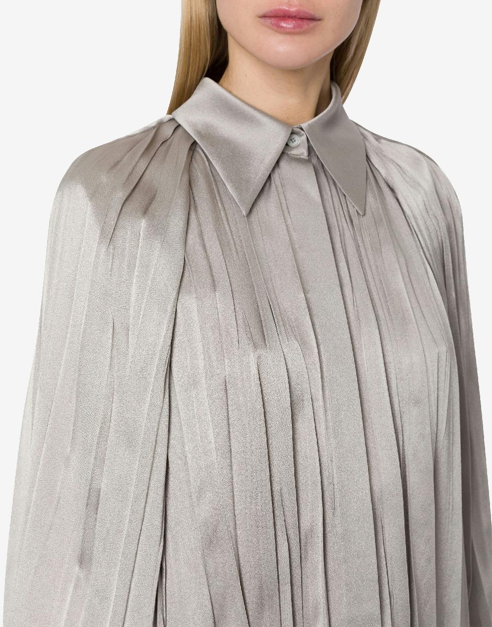 Alberta Ferretti Camicia in raso plissé Convenienza