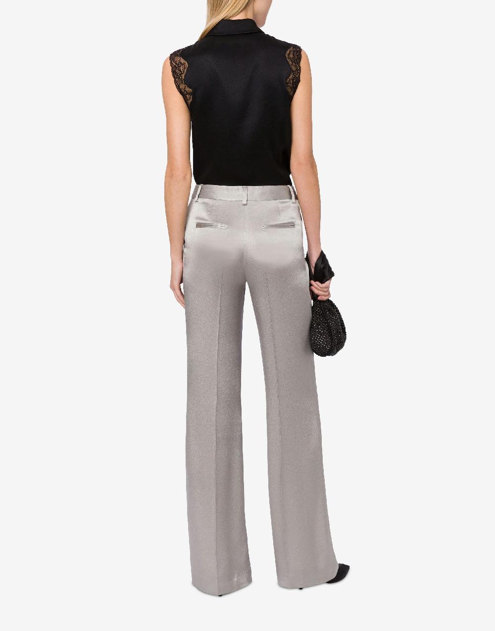 Alberta Ferretti Pantalone sartoriale in raso Novità