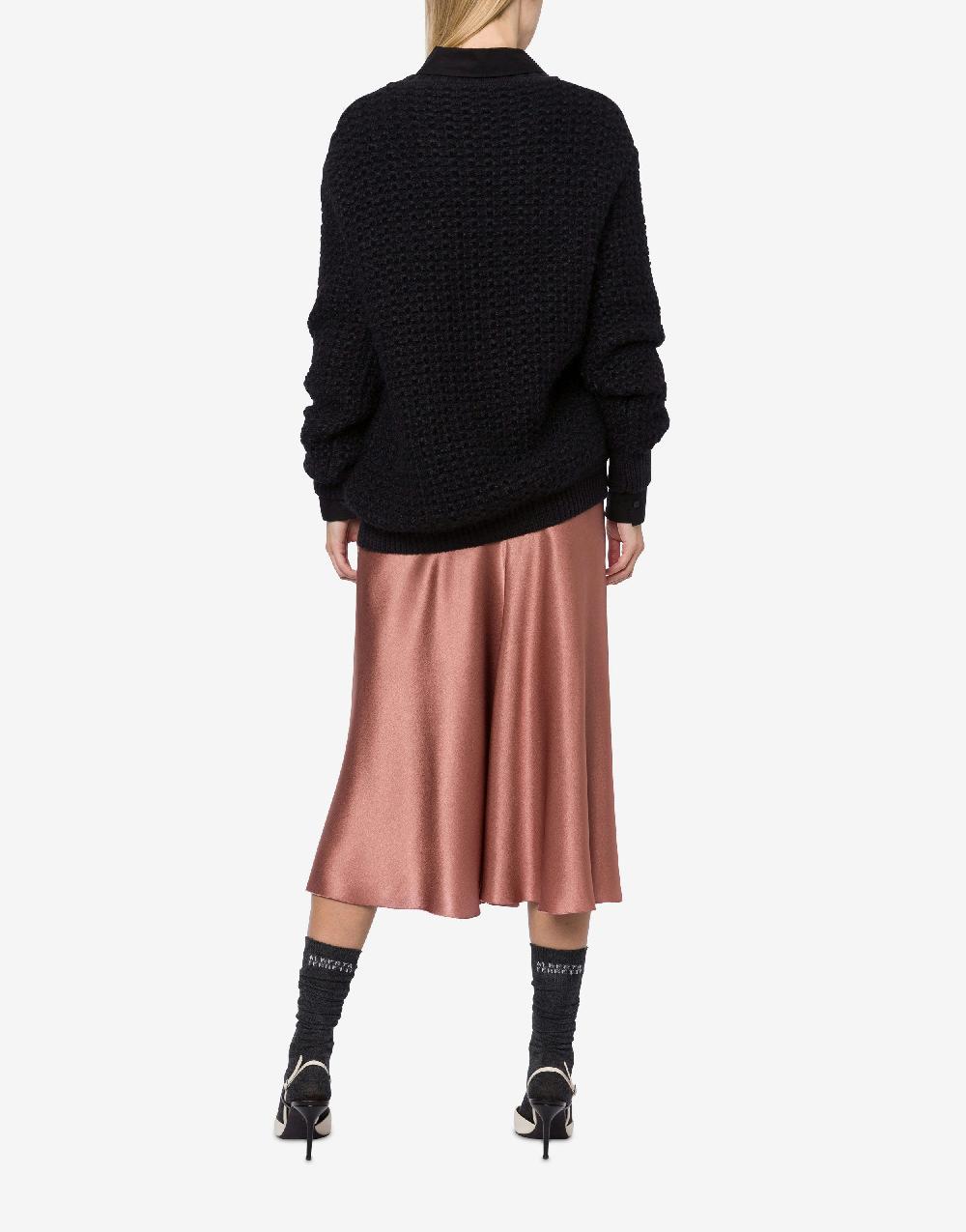 Alberta Ferretti Gonna longuette in raso Outlet