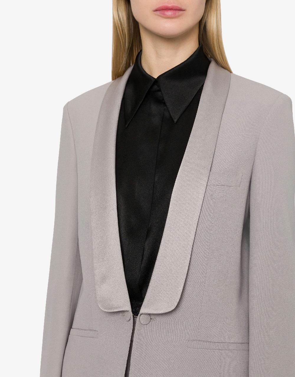 Alberta Ferretti Giacca smoking in enver satin Saldi