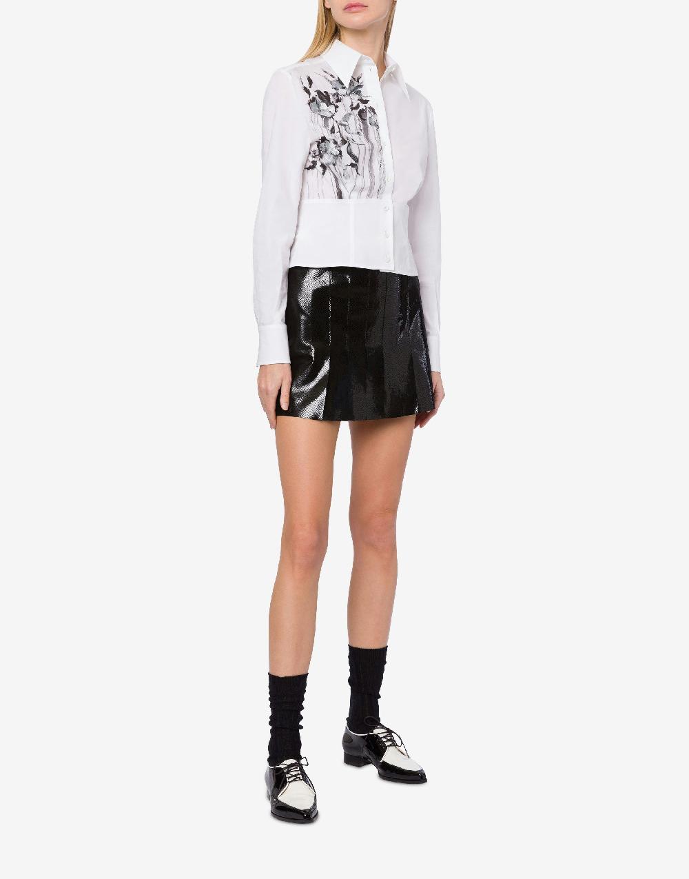 Alberta Ferretti Minigonna in suede con stampa Snake Hotsell