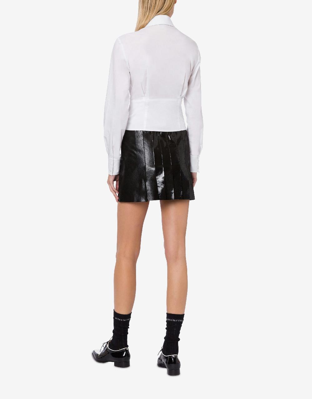Alberta Ferretti Minigonna in suede con stampa Snake Hotsell