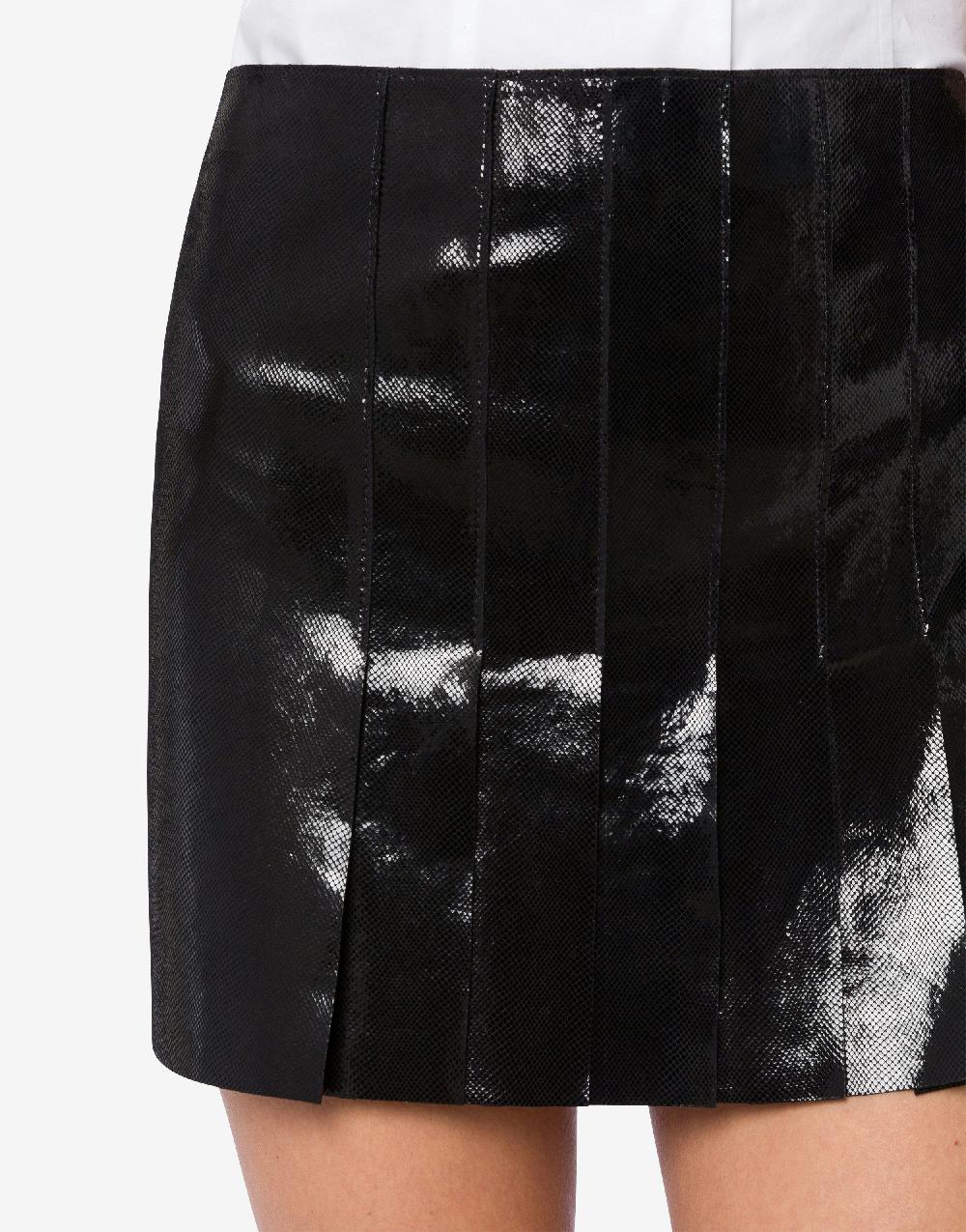 Alberta Ferretti Minigonna in suede con stampa Snake Hotsell