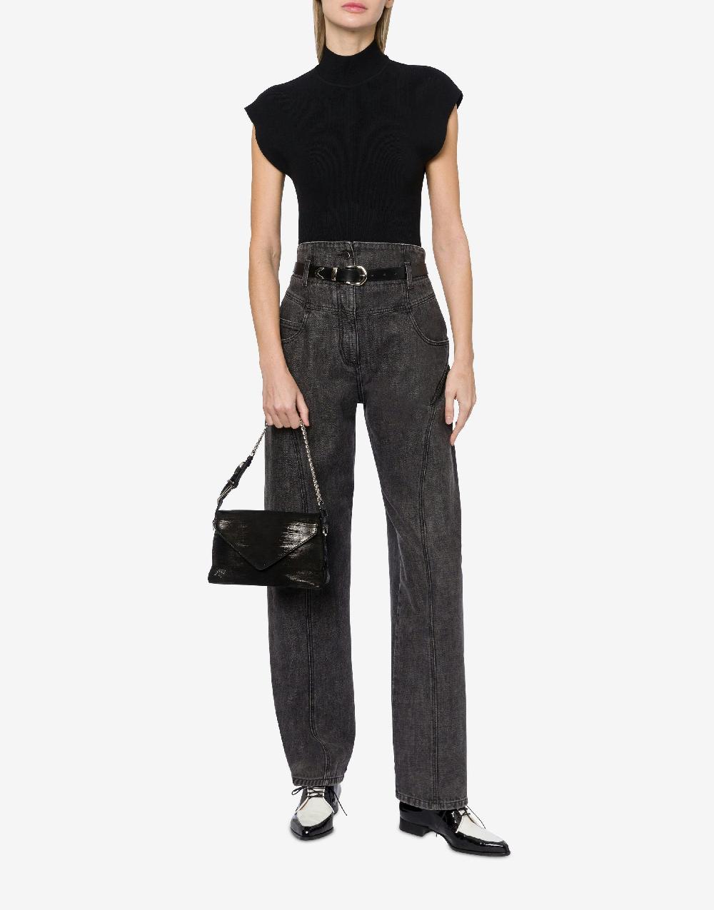 Alberta Ferretti Top a collo alto in maglia stretch I Più Venduti