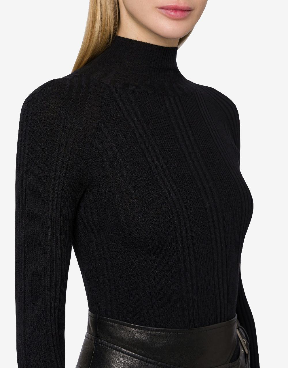 Alberta Ferretti Maglia a coste in lana Negozio