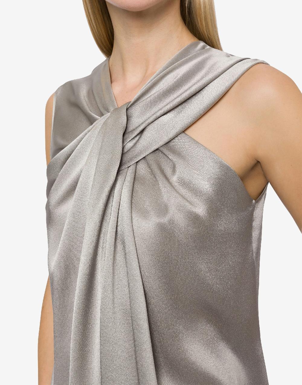 Alberta Ferretti Top senza maniche in raso Nuovo