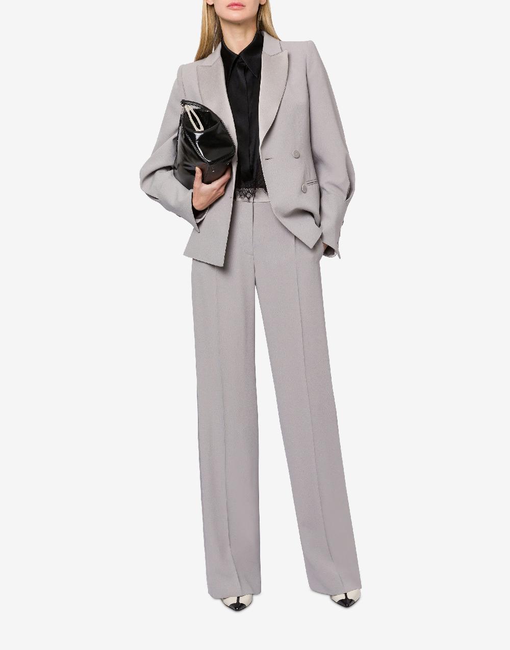 Alberta Ferretti Giacca doppiopetto in enver satin Soddisfazione Garantita