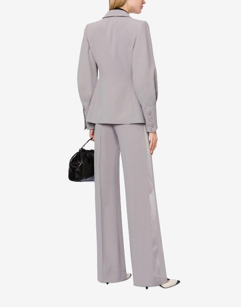 Alberta Ferretti Giacca doppiopetto in enver satin Soddisfazione Garantita