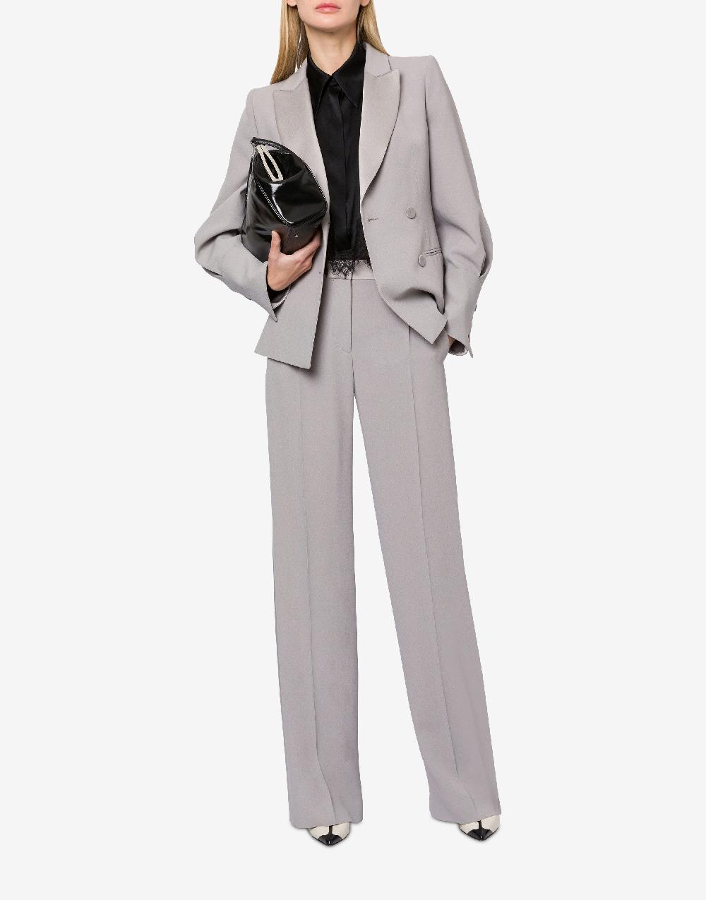Alberta Ferretti Pantalone a vita bassa in enver satin Qualità Garantita