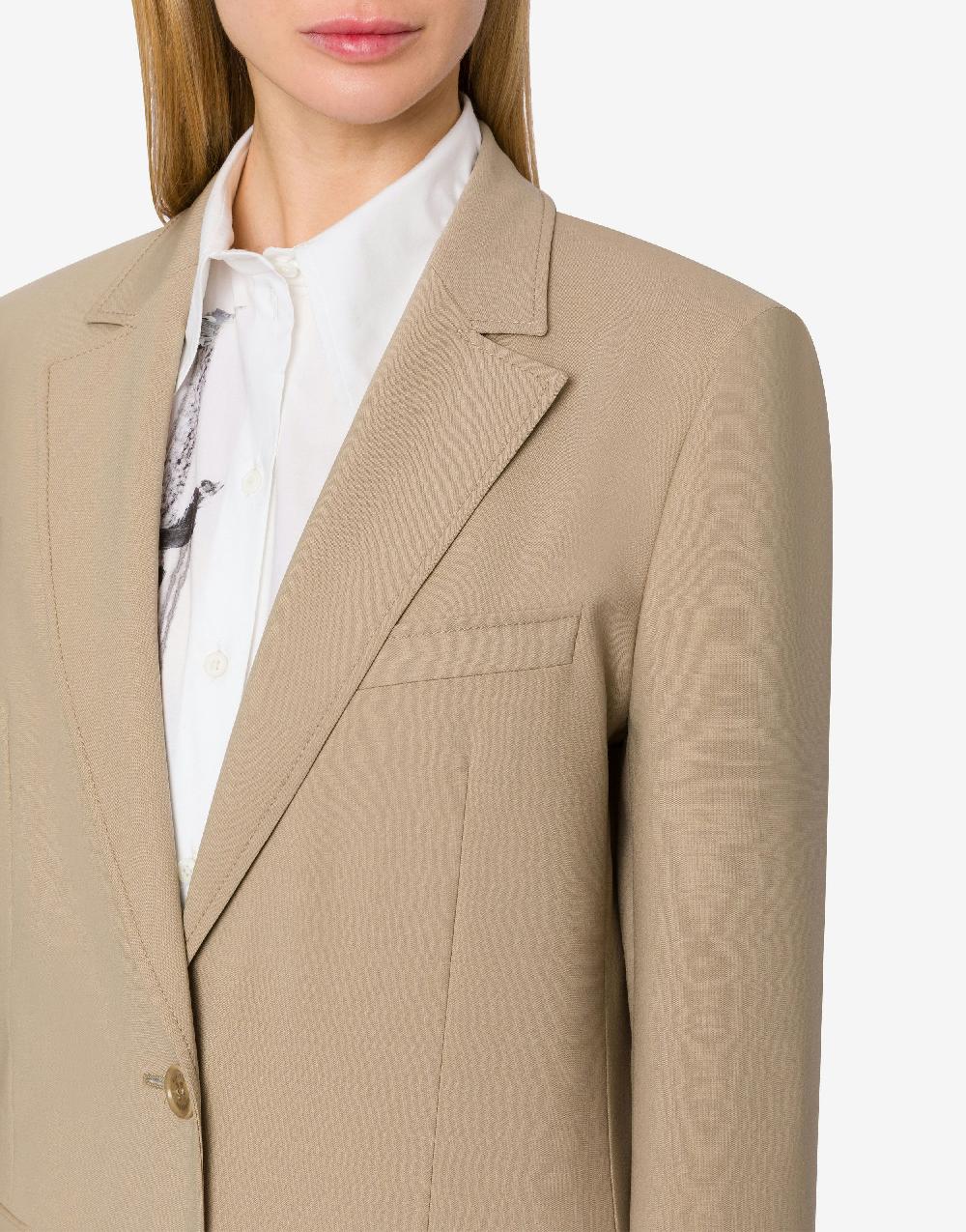 Alberta Ferretti Giacca in tela di lana stretch Sottocosto
