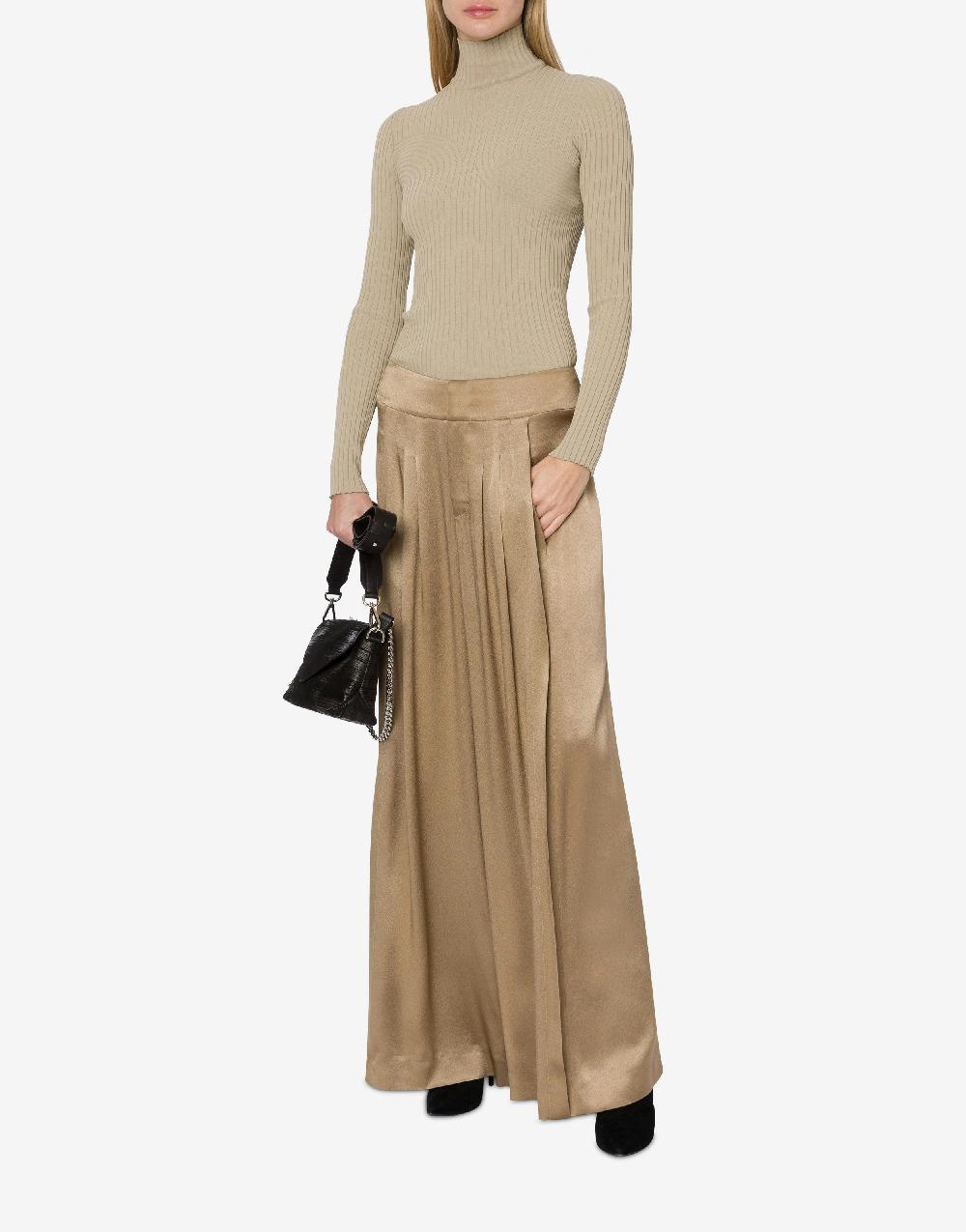 Alberta Ferretti Maglia a collo alto in viscosa stretch Novità