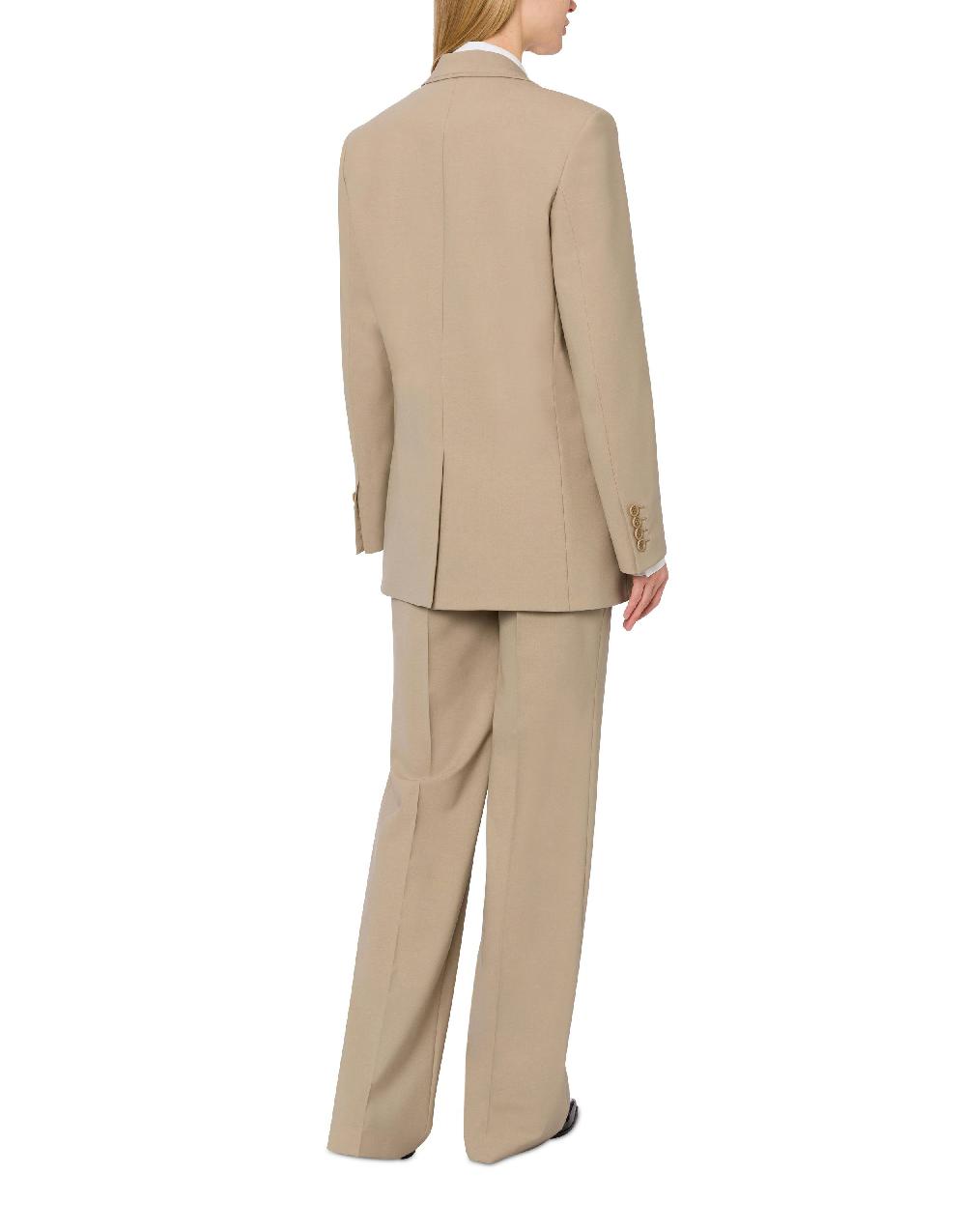 Alberta Ferretti Pantalone in tela di lana stretch Online