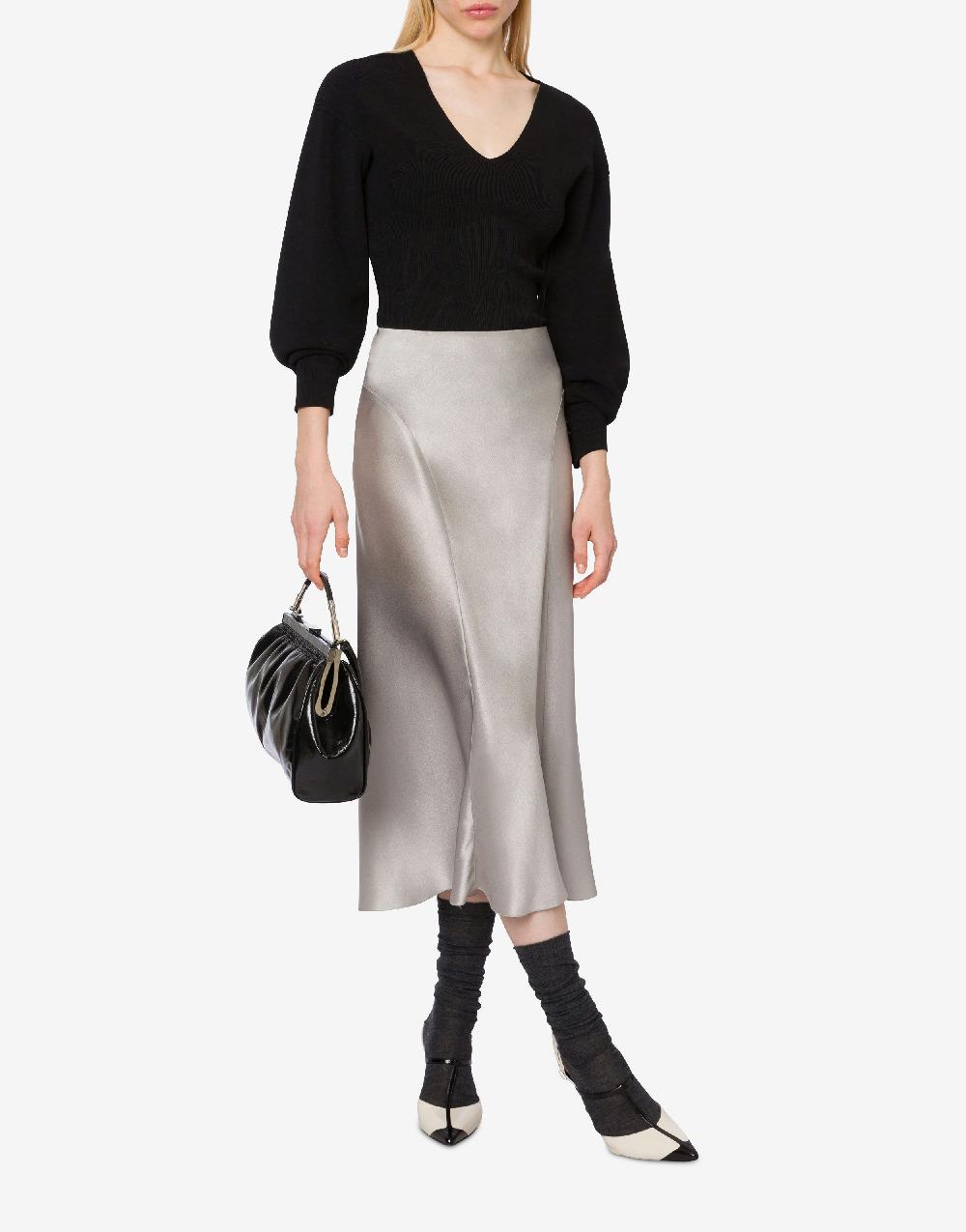 Alberta Ferretti Maglia stretch con maniche voluminose In Vendita
