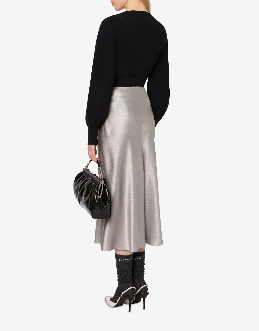 Alberta Ferretti Maglia stretch con maniche voluminose In Vendita