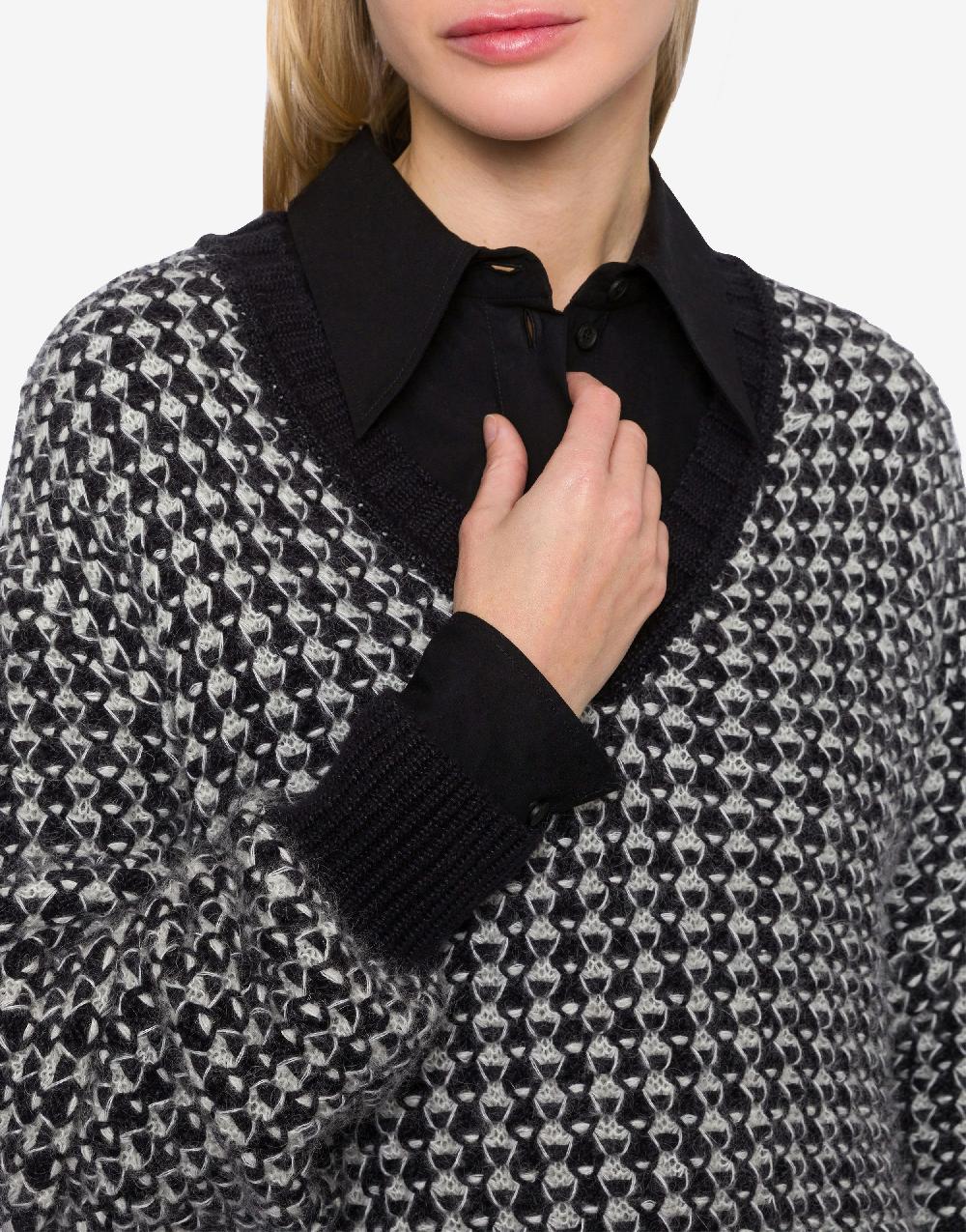Alberta Ferretti Maglione oversize in misto mohair Hotsell