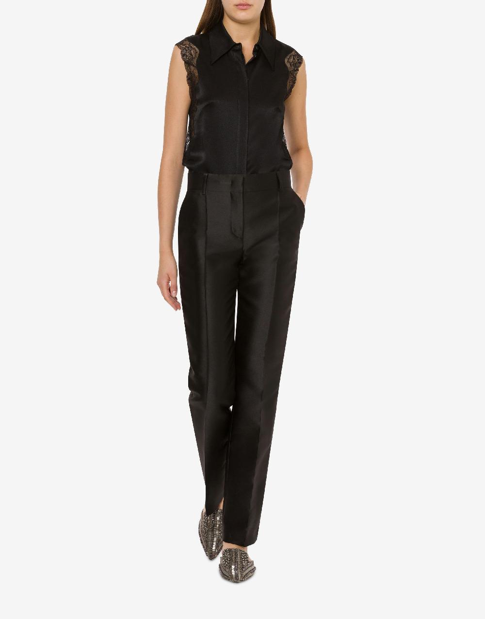 Alberta Ferretti Pantalone in mikado Saldi Di Fabbrica